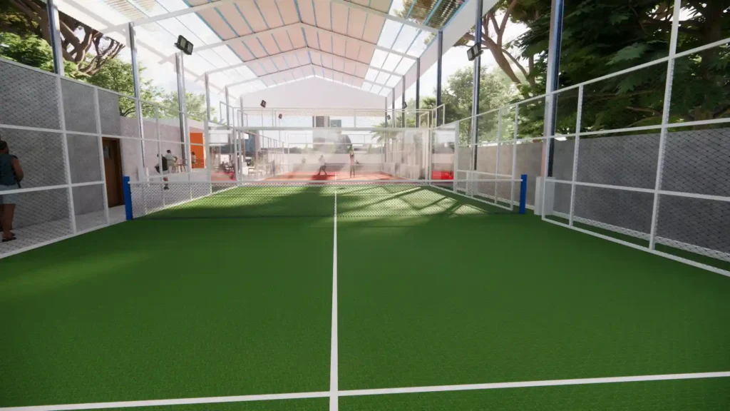 desain 3d lapangan olahraga